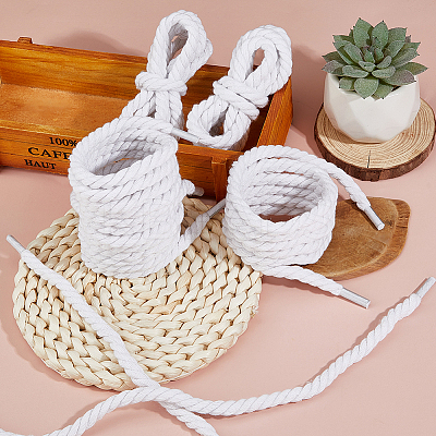 4 Pairs Cotton Shoelaces FIND-FH0012-04D-1