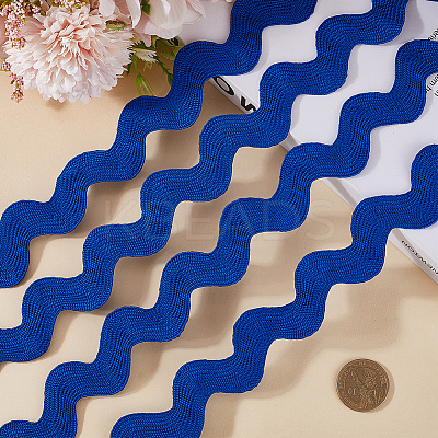 9 Yards Polyester Wavy Fringe Trim Ribbon OCOR-XCP0002-92A-1