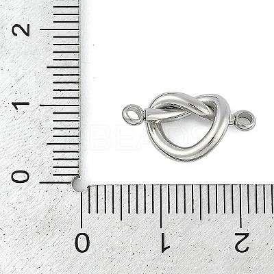 304 Stainless Steel Connector Charms STAS-M078-02P-1
