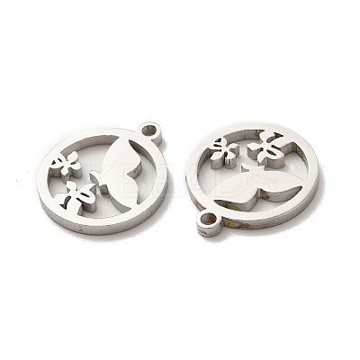 Non-Tarnish 304 Stainless Steel Charms STAS-M089-44P-1