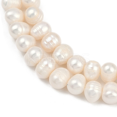 Natural Cultured Freshwater Pearl Beads Strands PEAR-I007-07X-08D-1