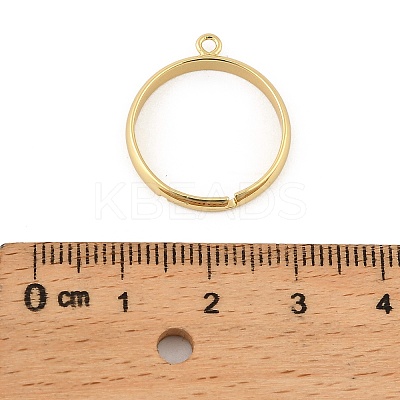 Brass Adjustable Loop Ring Bases KK-A272-10G-1