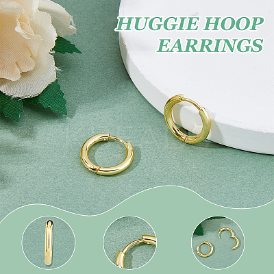 20Pcs Stainless Steel Huggie Hoop Earrings EJEW-DC0001-31-1