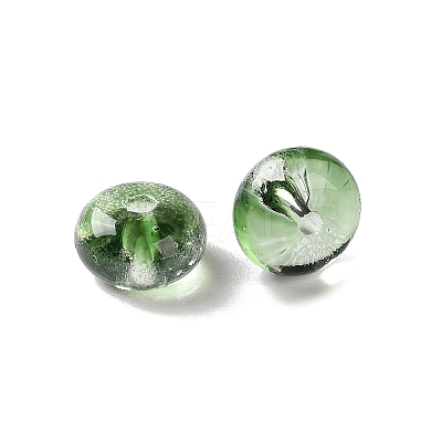 Baking Paint Transparent Glass Beads DGLA-S116-01F-1