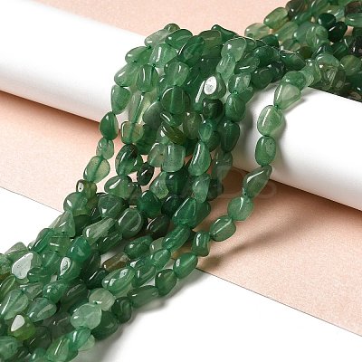 Natural Green Aventurine Beads Strands G-I351-A06-1