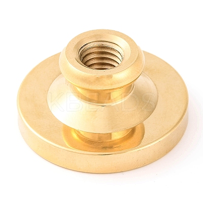 Golden Tone Round Wax Seal Brass Stamp Heads LS-AJEW-S087-01G-07-1