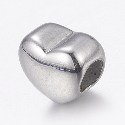 Tarnish Resistant 304 Stainless Steel European Beads STAS-E144-302P-1