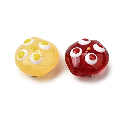 Transparent Glass Enamel Beads LAMP-S079-01-1