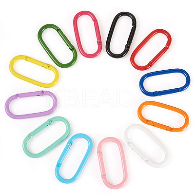 10Pcs Alloy Spring Gate Rings FIND-TA0009-25I-1