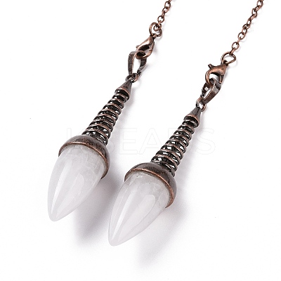 Natural Quartz Crystal Dowsing Pendulums G-L524-06R-07-1