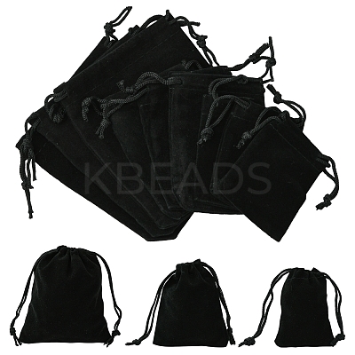 18Pcs 3 Styles Rectangle Velvet Drawstring Pouches TP-FS0001-04A-1