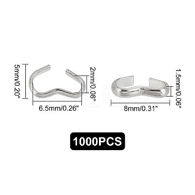 1000Pcs 304 Stainless Steel Quick Link Connectors STAS-UN0031-31-1