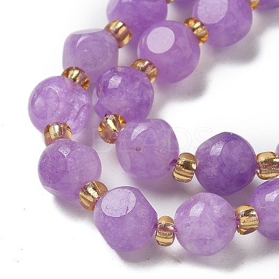 Natural Lavender Amethyst Beads Strands G-K387-A14-01-1