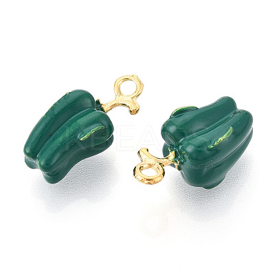 Alloy Enamel Pendants ENAM-N062-05B-G-1