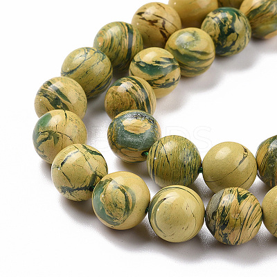 Natural Verdite Stone Beads Strands G-C242-03D-1