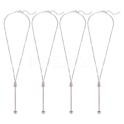 304 Stainless Steel Cable Chain Necklace Makings NJEW-TAC0012-01-1