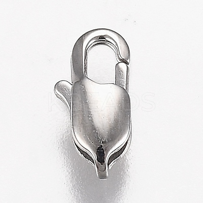 Non-Tarnish 316 Surgical Stainless Steel Lobster Claw Clasps X-STAS-Z013-01C-1