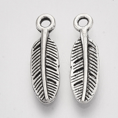 Tibetan Style Alloy Charms X-TIBEP-S319-008AS-RS-1