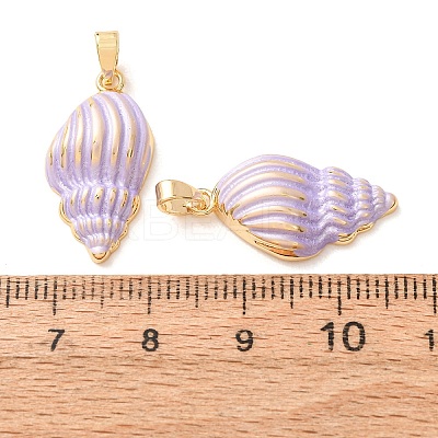 Brass Enamel Pendants KK-CBA8606-01G-02-1