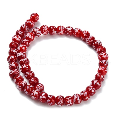 Handmade Lampwork Beads Strands LAMP-H071-01A-04-1