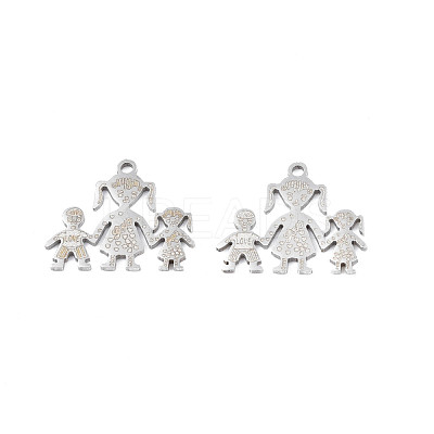 Non-Tarnish 201 Stainless Steel Pendants STAS-N091-150P-1