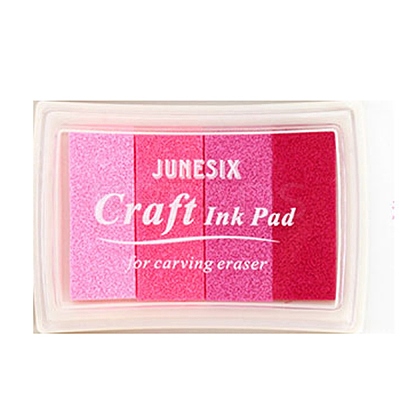 Plastic Craft Finger Ink Pad Stamps AJEW-H155-20A-1