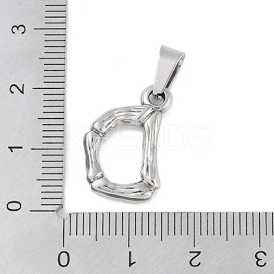 Non-Tarnish 304 Stainless Steel Pendants STAS-F235-01P-D-1