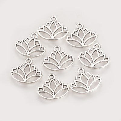 Tibetan Style Alloy Charms X-TIBE-Q075-50AS-LF-1