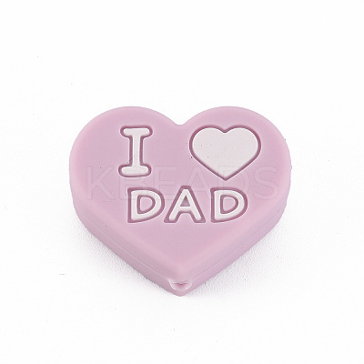 Mother's Day Food Grade Eco-Friendly Silicone Focal Beads LS-SIL-N002-10D-1