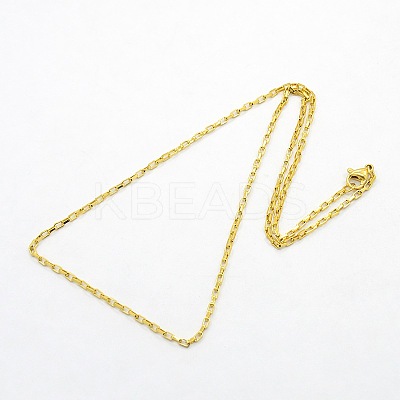 Unisex 304 Stainless Steel Box Chain Necklaces STAS-O037-70G-1