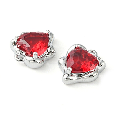 Brass Micro Pave Cubic Zirconia Charms KK-L208-06P-05-1