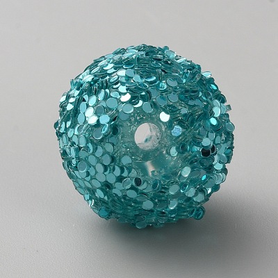 Opaque Acrylic Glitter Beads FIND-CJC0010-111A-23-1
