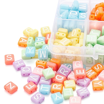 240Pcs 8 Colors Opaque Acrylic Multi-Strand Links MACR-YW0001-45-1