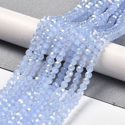 Imitation Jade Glass Beads Stands EGLA-A035-J4mm-B03-1