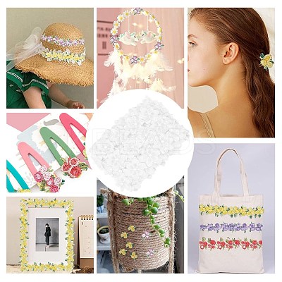 5 Yards Organza Lace Embroidery Costume Accessories DIY-GF0005-18C-1