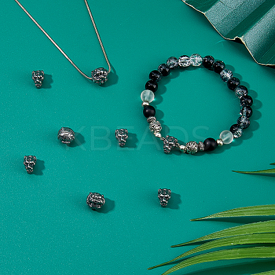 12Pcs 2 Styles 304 Stainless Steel Beads STAS-HS0001-77-1