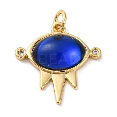 Brass Micro Pave Cubic Zirconia Pendants KK-A233-02G-02-1