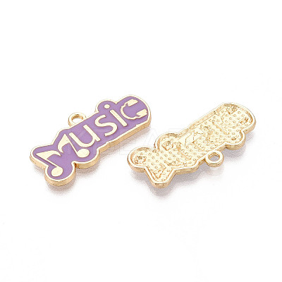 Alloy Enamel Pendants ENAM-T024-30M-G-1