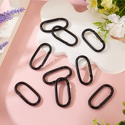 10Pcs Alloy Spring Gate Rings FIND-TA0009-25J-1