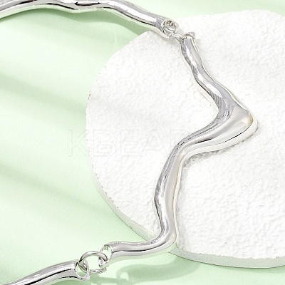 Alloy Flow Water Choker Necklaces for Women AL-CBA9074-01P-1