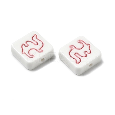 Handmade Porcelain Beads PORC-Z004-02E-1