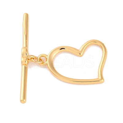 Rack Plating Eco-Friendly Brass Toggle Clasps LS-KK-S403-15G-1