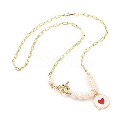 Alloy Enamel Pendant Necklaces NJEW-JN03088-01-1