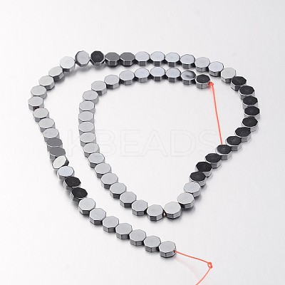 Non-magnetic Synthetic Hematite Bead Strands G-F300-59-09-1