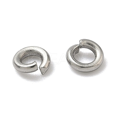 Tarnish Resistant 304 Stainless Steel Open Jump Rings STAS-E067-07-4mm-1