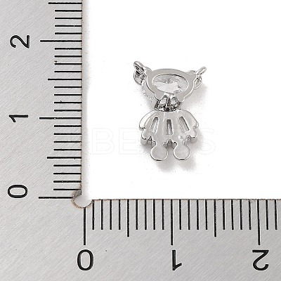 Brass Pave Clear Cubic Zirconia Pendants LS-KK-Z061-18P-02-1