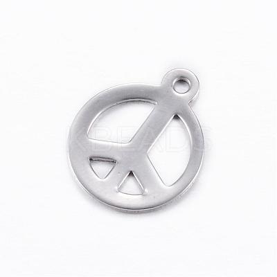 Tarnish Resistant 201 Stainless Steel Charms STAS-D445-076-1