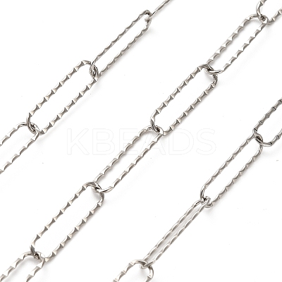 304 Stainless Steel Paperclip Chains CHS-A016-11P-A-1