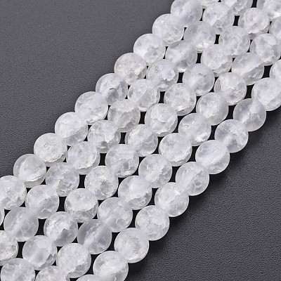 Crackle Glass Beads Strands GLAA-S192-D-007A-1