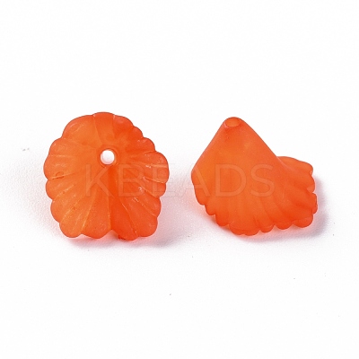 Frosted Acrylic Bead Caps MACR-S371-10A-726-1
